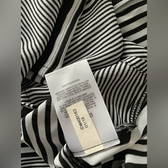 Express Black and White Striped Button Down Shirt - Picture 4 of 4